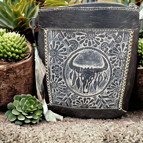 None Handbags - Real Cowhide Leather Crossbosy‎